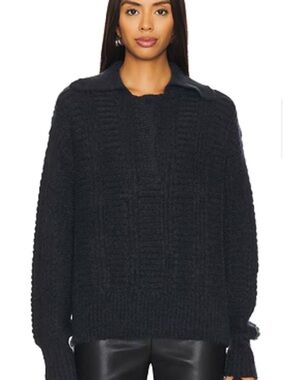 Knitted Polo Sweater in
Vulcan
REMAIN